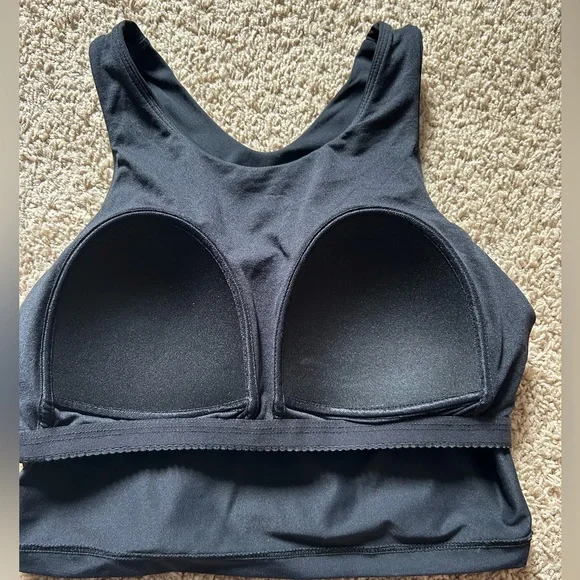 Black Racerback Sports Top - Picture 3 of 4